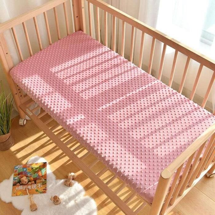 CO23316-MATELAS BEBE.Drap housse de lit en coton doux pour bébé