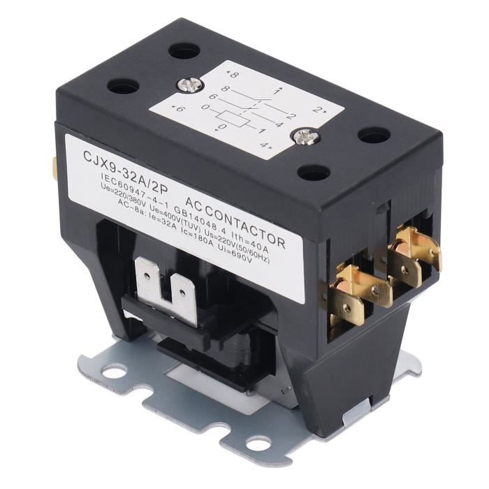 Wengart Contacteur AC WCT-25,contacts 2P 1NO1NC,AC230V 25A,durée de vie Wengart Contacteur AC WCT-25,contacts 2P 1NO1NC,AC230V 25A,durée de vie