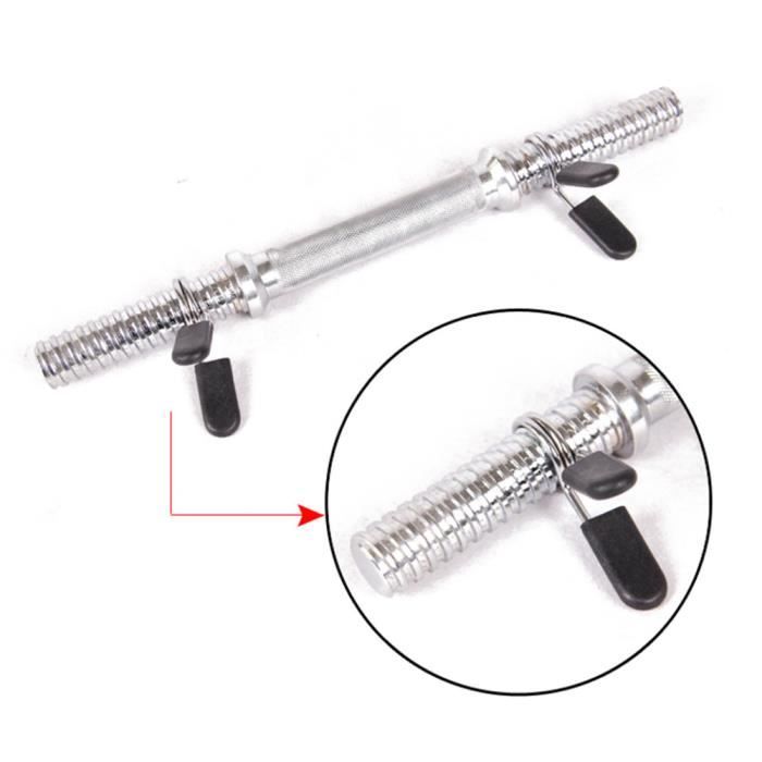 Lot De 2 Colliers De Serrage Haltères Avec Écrou Hexagonal - Pour Haltères, Capuchons Haltères Fonte