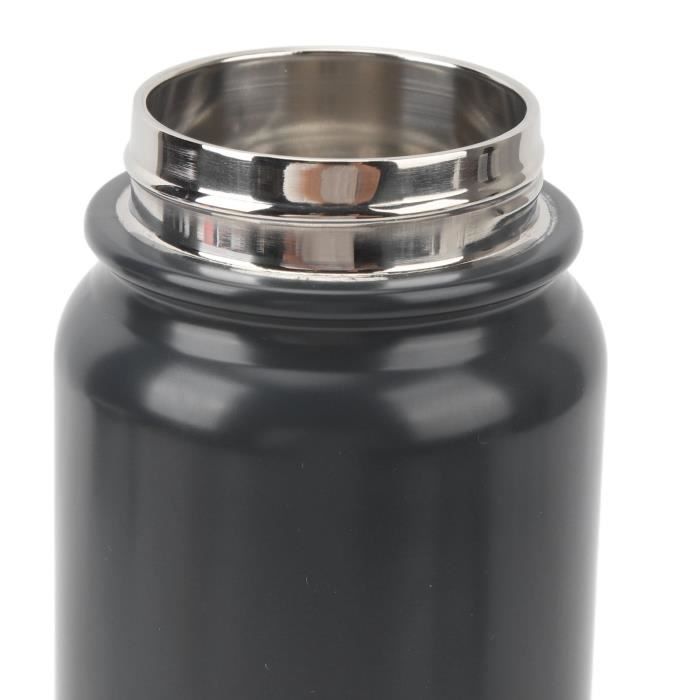 Gourde Isolée 3,2 L En Acier Inoxydable 304 – Couvercle Étanche, Large Ouverture – Pour Sport Et Voyage (Noir)