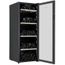 Brandt BFW105GB Weinkühlschrank – Kapazität 105 Flaschen, 201 Liter, Freistehend, Schwarz, Maße H128.5 X B48 X T57.5 Cm