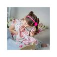 Poupée nouveau-né Bunny Bunting avec accessoires rose - JC Toys - La Newborn - Corps souple - Yeux bleus-1