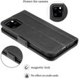 Coque Etui Rabat + Verre Trempé pour iPhone 11 Pro Max (6,5"), Premium Protection 360° Intégrale - Noir-1