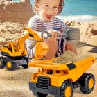 Lot De 3 Engins De Chantier à Inertie – Pelleteuse, Chargeuse, Camion Benne – Jeu De Plage Et Bac à Sable, Dès 1 An