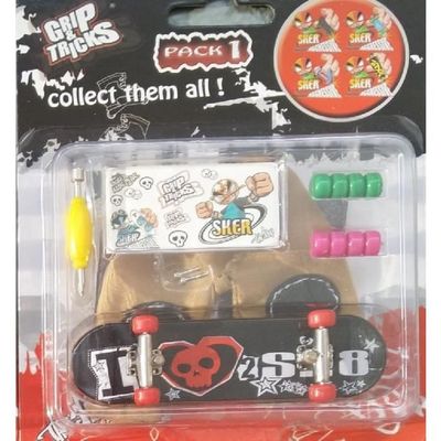 TOPJOWGA Finger Skateboard - Lot de 12 Jouets Lumineux LED pour Enfants - Mini Skateboard à Doigts - Jeux Phosphorescents - Cadeau d'Anniversaire