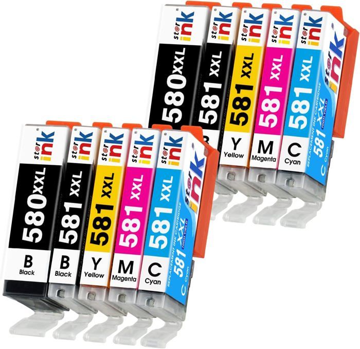 Uniwork PGI-580XXL CLI-581XXL Compatibili Per Canon 580 581 - Foto 6