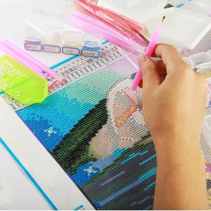 Kit Peinture Diamant - Organiseur De Bureau Multifonction Avec Porte-stylo Et Décorations