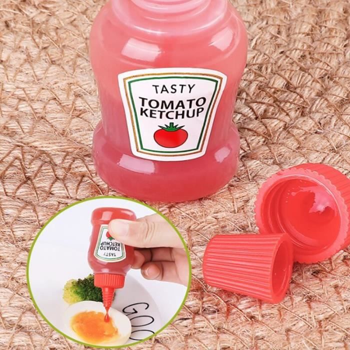 1 PCS - Mini bouteille Ketchup pour tomate, 25ML, moutarde de miel