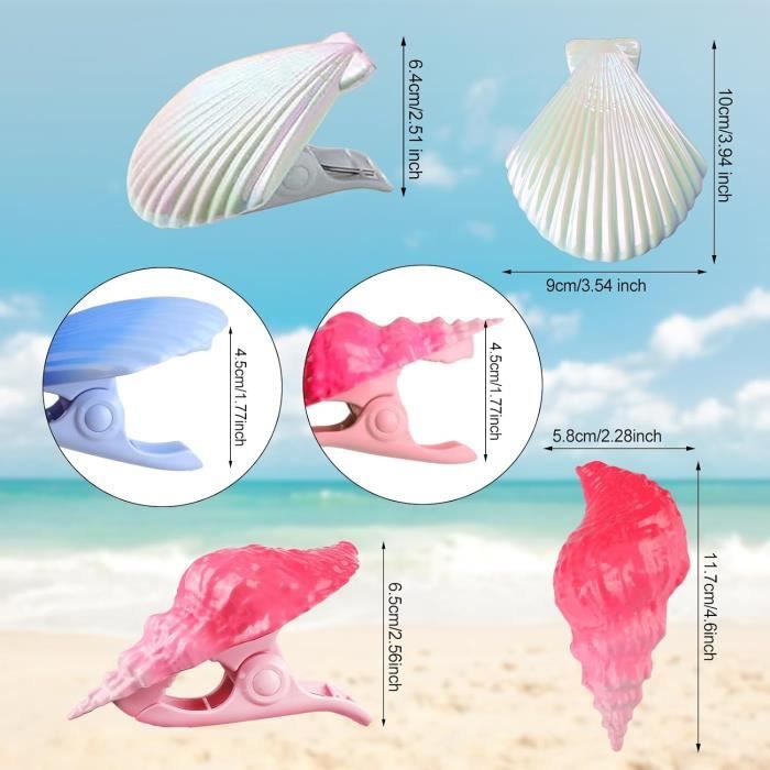 Lot De 4 Bandes Élastiques Serviettes Plage – Sangles Anti-Vent Pour Chaises Longues, Piscine Et Croisière (39 × 3.8 Cm)