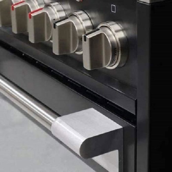 Cuisinière à Gaz Rétro Kaiser Empire 90 Cm + Hotte Aspirante - 5 Brûleurs, Four électrique XXL 115L