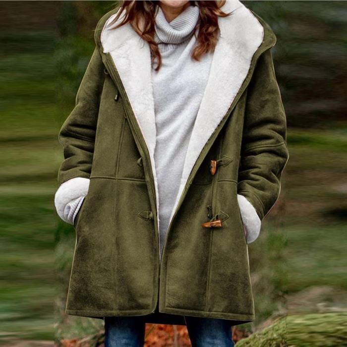 Manteau laine chaud femme new arrivals