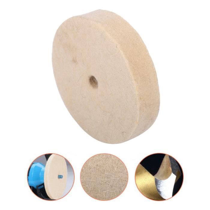 Meule de polissage en tissu plat, large gamme d'applications Meule de  polissage en tissu blanc Bonne performance pour l'acier inoxydable(#3)