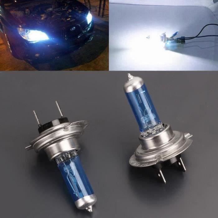 2x Halogène Ampoule Lumière Blanc Froid H7 6000K 100W DC 12V LED Lampe  Light - Cdiscount Maison