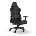 CORSAIR - Chaise bureau - Fauteuil Gaming - TC100 RELAXED - Similicuir - Ergonomique - Accoudoirs réglables - Noir --2