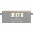 Boîte à pain rétro 7 L en acier et bambou-2