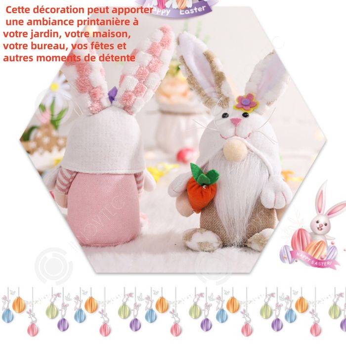 Lapin En Mousse Artificielle Décoration De Jardin 8 Cm - Lapin De Pâques Vert Réaliste
