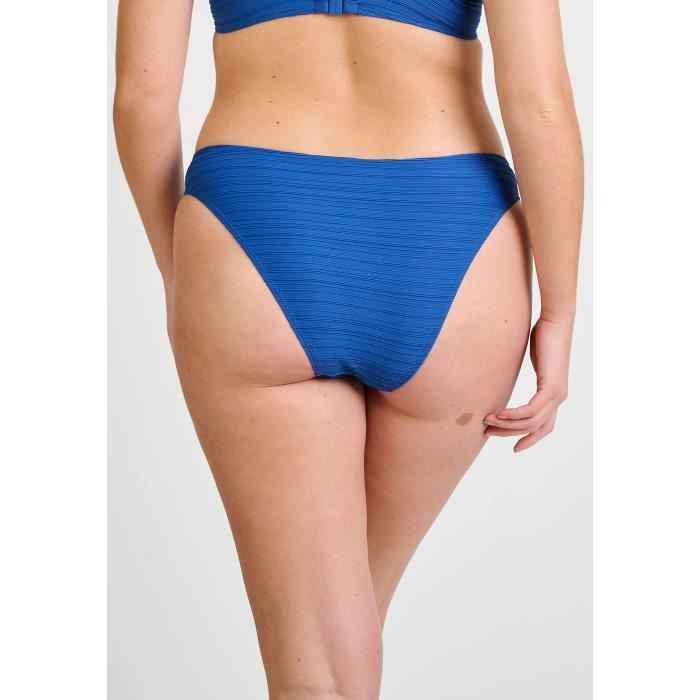 Slip De Bain En Silicone Pour Femme - Étanche, Design Creux Et Ajusté (bleu)