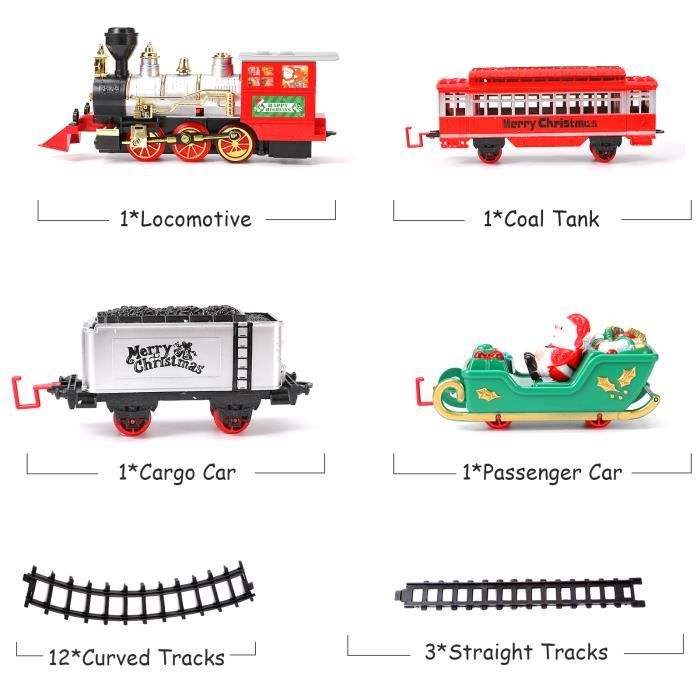 Circuit Train électrique Enfant 105 Pièces - Construction 3D Avec Loopings - Alimentation USB - Cadeau Noël - 7