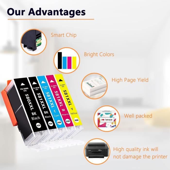 KIT 5 CARTUCCIE ORIGINALI CANON Per Pixma TR 7500 Series Pixma Tr 7550 Pixma Tr 8500 Series Pixma Tr 8550 Pixma Ts 705 Pixma Ts 6100 Series Pi 249407