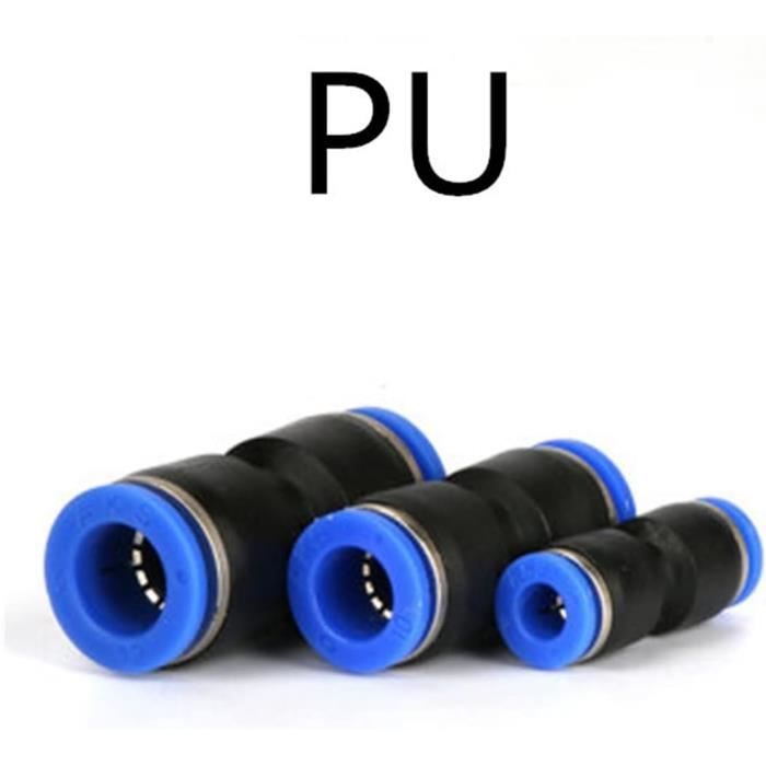 Raccord Pneumatique Connecteur De Tuyau Tube Raccords Rapides D'air Tuyau Enfichable D'eau En Plastique 4mm 6mm 8mm 10mm 12mmPV PE PU PY Connecteurs