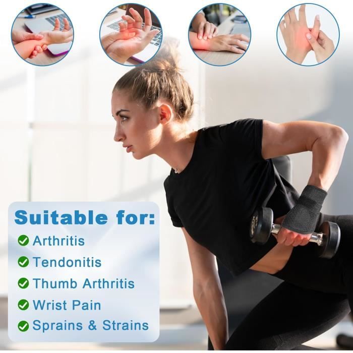 Bandes Poignet Musculation CAMBIVO – Réglables, Respirantes, SBR/Nylon, Pour Fitness, Powerlifting Et Culturisme Unisexe