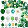 Kit Arche Ballon Vert Guirlande Ballons Blush Safari Jungle avec Ballon Vert Menthe Macaron Chrome pour Fête Nouvel An Noël Mariage-3