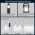 Générateur Solaire Portable D'Énergie avec panneau Solaire et  3 Ampoule , Kit d'énergie de Réserve pour Extérieur,Maison,Camping-3