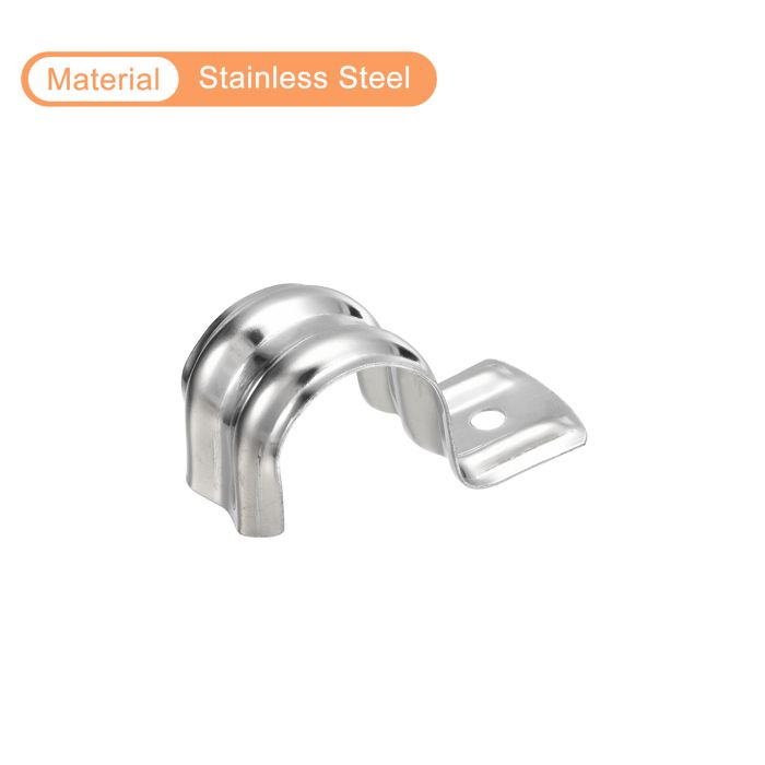 Collier Serrage 20mm Clip Tuyau 2 Trou Support Tube Pour Eau Tube