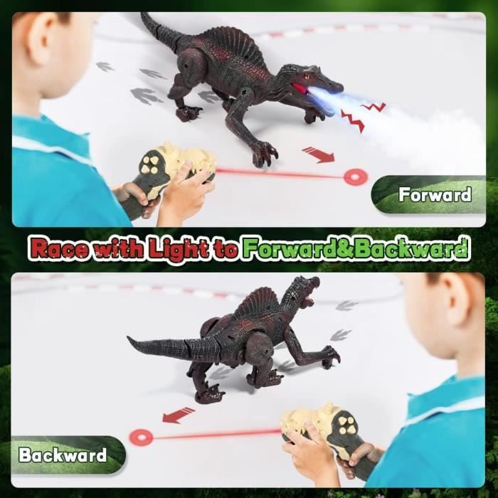 Jouet dinosaure télécommandé pour Enfant, jouet dinosaure avec télécommande  avec son et lumières qui marchent et rugissent-Bleu - Cdiscount Jeux -  Jouets