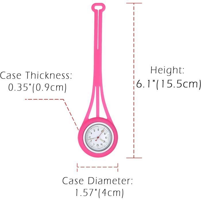 Montre Gousset En Silicone – Accessoires Pour Infirmière, Médecin, Vétérinaire, Ambulancier