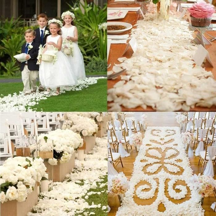 Lot De 35 Décorations De Gâteau Bohème, Deco Gateau Anniversaire Mariage, Pétales De Rose