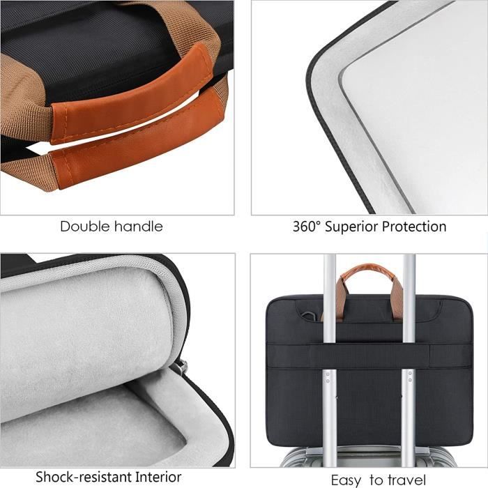 Housse de protection à 360° pour ordinateur portable 15,6 pouces