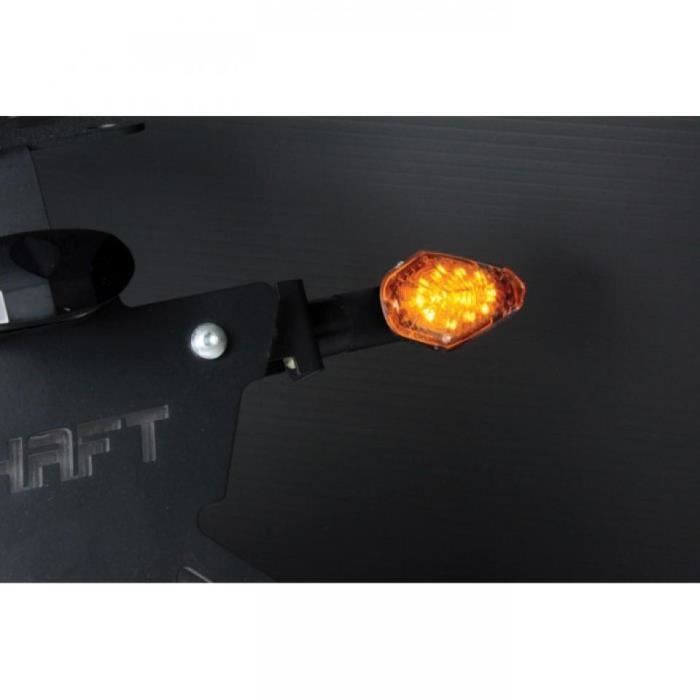 PHARES CLIGNOTANT MOTO A LEDS AVOC FUKA TRANSPARENT-NOIR Lg 95mm H30mm  L30mm 15 LEDS (HOMOLOGUE ECE) - Cdiscount Auto