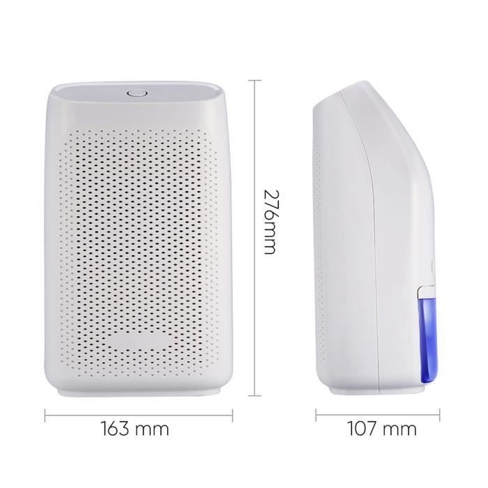 Déshumidificateur d'air électrique portable 700ml absorbeur d'humidité  ultra silencieux pour cuisine chambre -BON CQ003