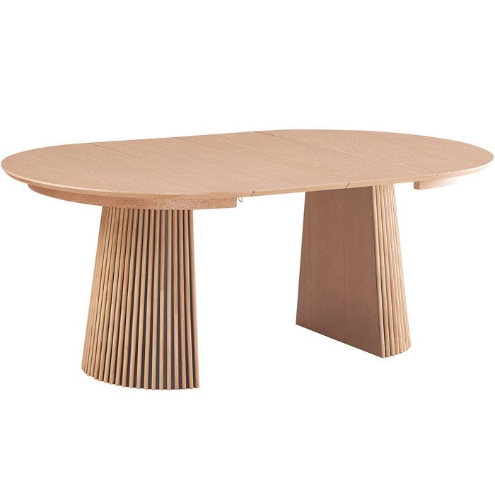 Table Ronde Ada Extensible Table à manger ronde extensible en bois 4 à 8 personnes - 120/200 cm ...