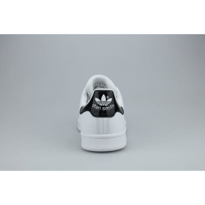 ADIDAS ORIGINALS Basket enfant Garcon Stan Smith Cuir Noir et Blanc Cdiscount Chaussures