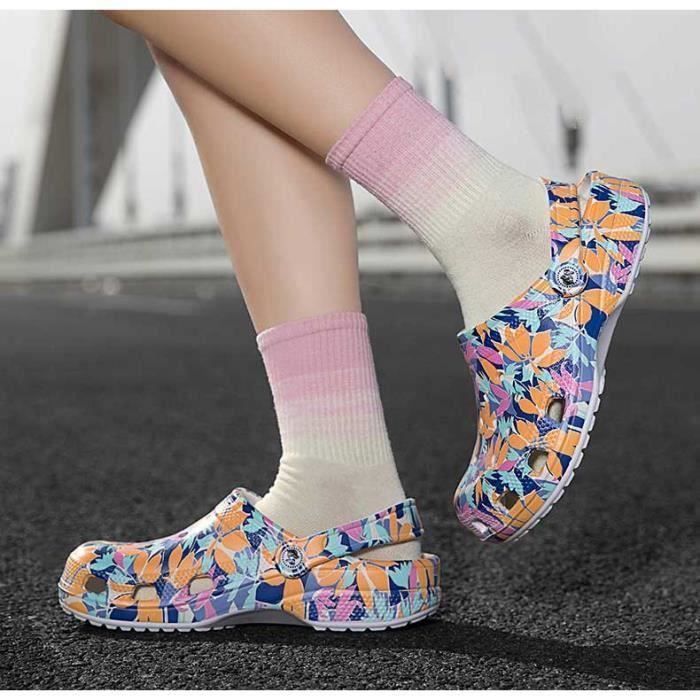Sabot Plastique Femme Huixin Couleurs Multiples Confortable et Leger pour Maison et Activites de Plein Air Couleurs multiples Cdiscount Chaussures