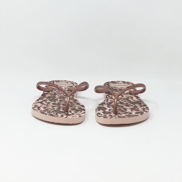 Tong havaianas store femme leopard