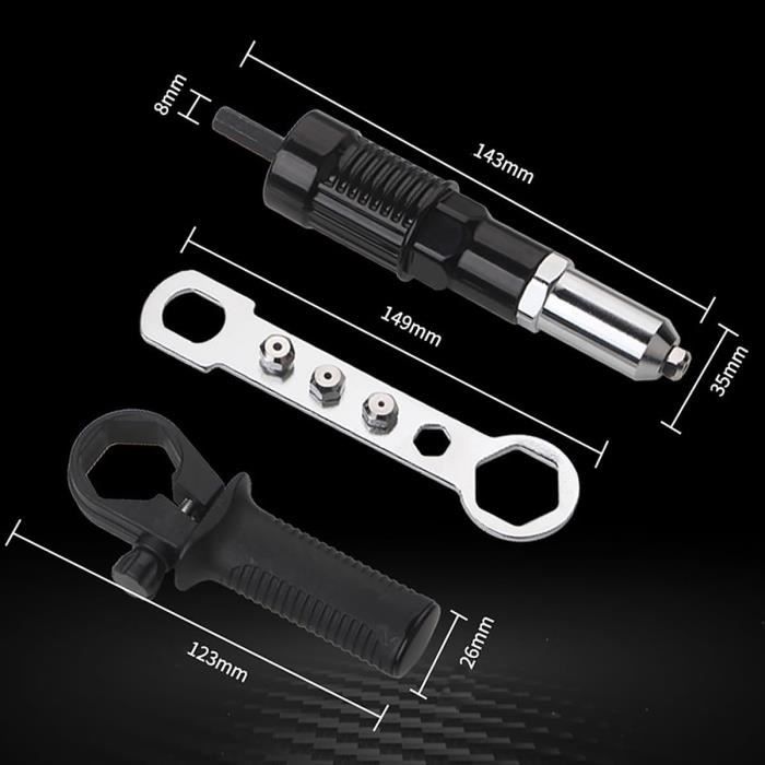 Mandrin De Remplacement Pour Accessoires De Pistolet à Rivets à écrou Manuel, Pièce De Rechange Pour Embout De Rivet M5, Pistolet à Rivet, Pistolet