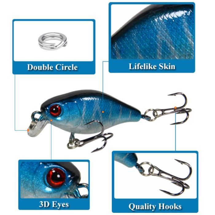 Leurres De Pêche Souples 5 Pièces - Queue T Lumineuse, Ver/Crevette Artificiel | Pour Truite, Perche, Brochet - 5