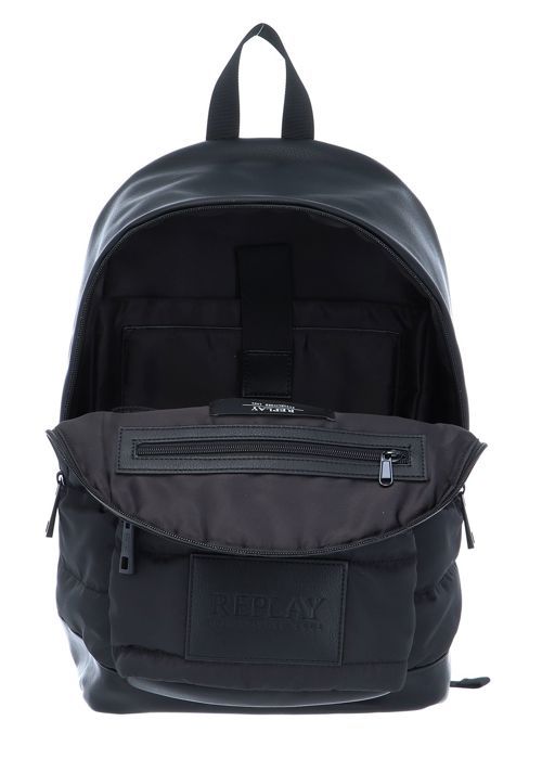REPLAY Sac à dos pour ordinateur portable Backpack Black Noir