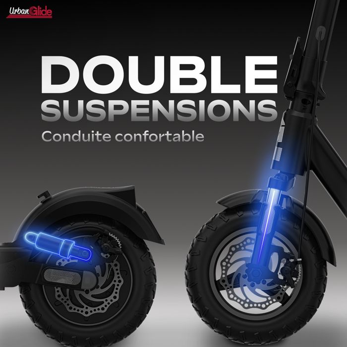 Trottinette électrique, tout-terrain, pliable, avec autorisation de circulation routière, portée maximale de 80 km, avec double suspension, clignotant et application, convient aux trajets en ville et Trottinette électrique, tout-terrain, pliable, avec autorisation de circulation routière, portée maximale de 80 km, avec double suspension, clignotant et application, convient aux trajets en ville et
