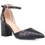 escarpin croco noir