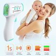 thermomètre infrarouge sans contact thermometre frontal pour bébé pour adulte thermometre instant pistolet thermometre-0