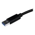 Adaptateur réseau USB 3.0 vers GbE avec port USB - Carte réseau Gigabit Ethernet USB vers RJ45 - Noir - USB31000SPTB-0
