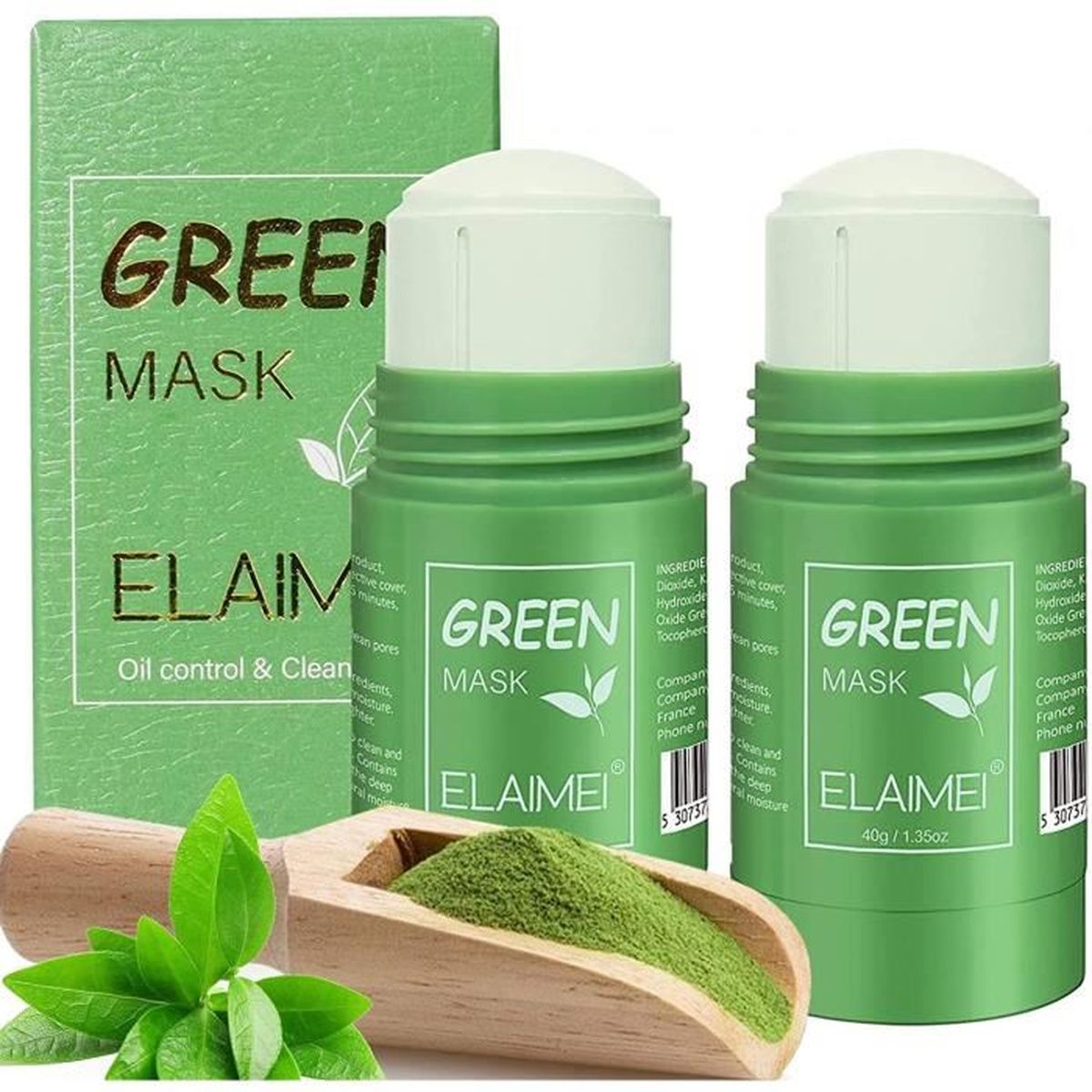 Green Tea Cleansing Mask, Masque Nettoyant au thé Vert Pores Propres