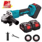 PRUMYA Meuleuse d'angle électrique sans balais 125mm, 3 vitesses, pour meuleuse à batterie Makita, machine de découpe, outil électrique