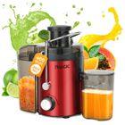 FATABETA Extracteur de Jus 400W - Centrifugeuse Fruits et Légumes 3 Vitesses - Avec fonction pulse - Récipient à Jus 550ml et Pulpe 1L
