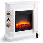 Cheminée électrique BALDERIA Ladina - Cheminée sur pied - blanc