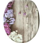 SANILO Abattant WC frein de chute soft close Lilas - Finition de haute qualité - Fixation facile